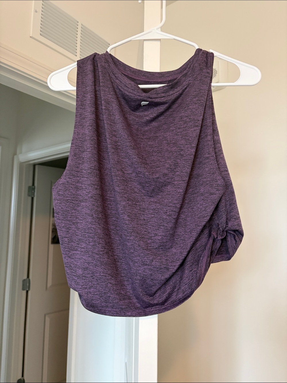 Fabletics Heathered Plum Racerback Tank - Picture 2 of 3
